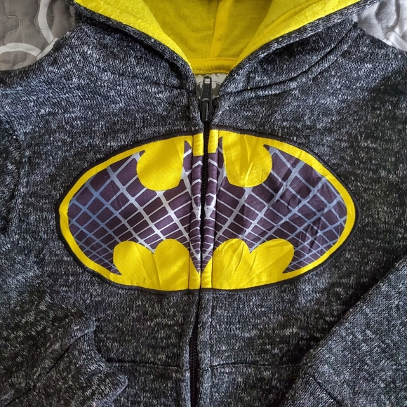 💙 BATMAN - Zip Up Hoodie Sweater - Size 3 - Picture 3 of 5